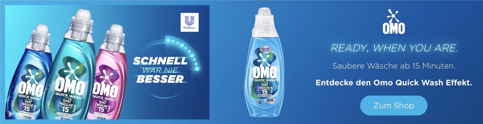 OMO Quick Wash: DCO für Relevanz im richtigen Moment